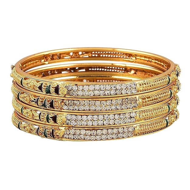 YouBella Jewellery Traditional Gold Plated Bracelet |
